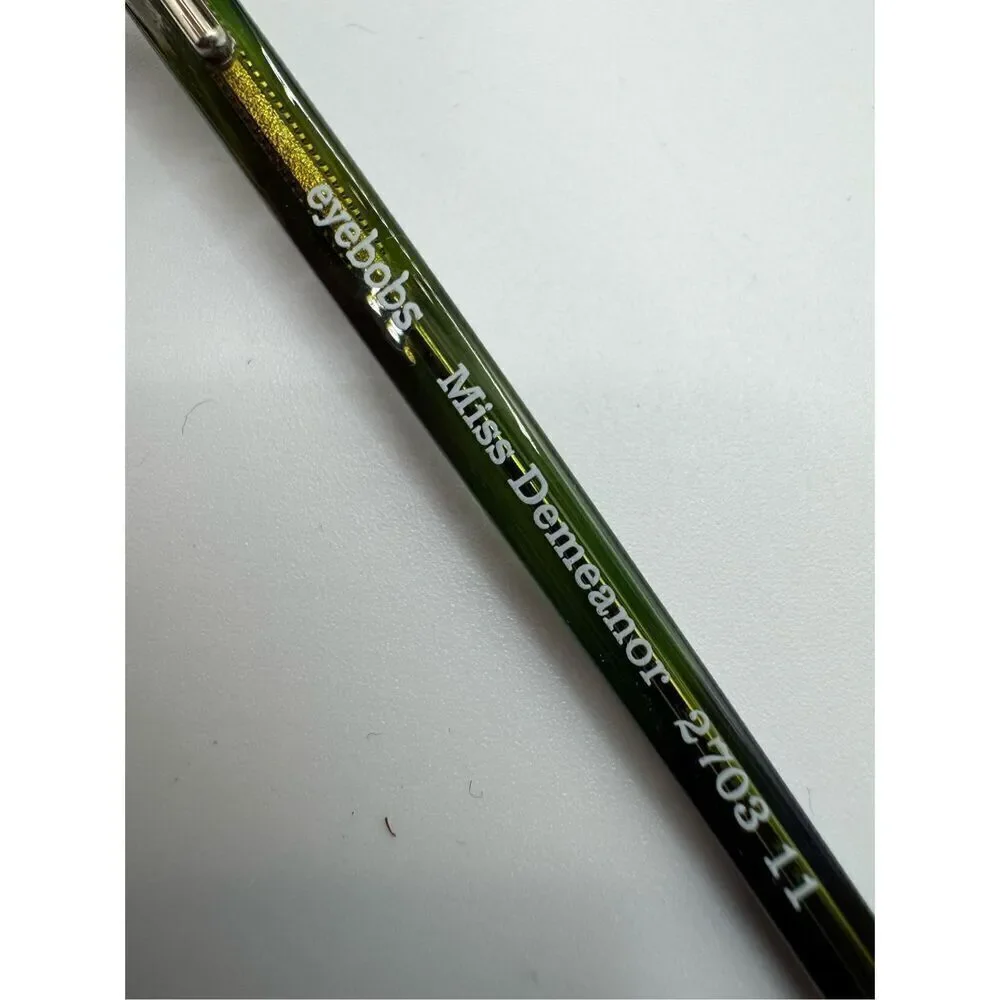 eyebobs Miss Demeanor reading glasses strength 1.00 green purple new without cas